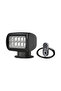 30W LED Marine Searchlight 180000cd 10-30V IP65 800m Remote White Black - 3