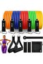 Latex 16 Piece Resistance Band Set with Bag Total 105 Lbs 47.5 kg Resistance