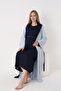 Plus Size Maternity Dressing Gown Set Beige Blue Gray XL XXL 3XL 4XL - 6