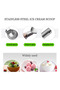 Stainless Steel Ice Cream Scoop,Durable Kitchen Dessert Scoop, Comfortable Handle - 3