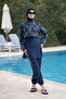 Women's Hijab Swimsuit Set of 3 with Adjustable Elastic Waist