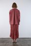 Women's Low Shoulder Long Oversize Tencel Fabric Shirt Cinnamon - 2