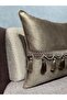Soft Imported Velvet Brown with Hanging Tassels 43X43 - 6