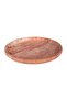 Red travertine tray 23x2cm dia - 2