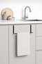 Black Towel Rack Hanging Towel Shelf Cabinet Door Towel Hanger