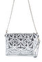 Star Stitched Clutch Star Women's Bag Silver Patent Leather - 3