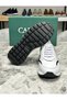 Genuine Leather White Black Combination Handmade Casual Sports Men's Shoes Monza - 6