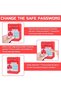 Electronic Money Bank for Kids - Password Lock, Auto Cash Scroll, ATM-Style Piggy Bank (Red) - 5