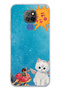 General Mobile Gm 20 Compatible Sunny Fairy and Angel Cat Pattern Transparent Phone Case