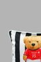 Cushion Cover 45X45 cm Teddy Bear Patterned – Babyface Fabric with White Piping and Hidden Zipper - 5