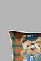 Cushion Cover 45X45 cm Teddy Bear Patterned – Babyface Fabric with White Piping and Hidden Zipper - 5
