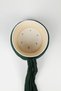 Children's Sarige - Green Fabric - White Skullcap - Crossed Wrap - Bird's Eye - 6 Meters (Züabeli) - 5