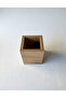 Wooden Desktop Square Pen Holder Brown - 8