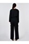 Contrast Waist Detailed Trousers 79021 - 3