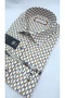 Geometric Diamond Patterned Long Sleeve Men's Shirt - 3