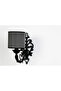 Herringbone Single Zamak Metal Black Sconce - with Anthracite Cap - 2
