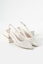Lace Heeled Ballerinas - 2