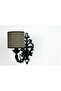 River Single Zamak Metal Black Sconce - with Green Cap - 2