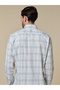 The Sage Check Green Cotton Checks Shirt Comfort Fit - 8
