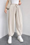 Stirrup Model Women's Modal Shalwar Trousers 1184 Stone - Premium Series