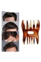 Gmn-2 Wide-Toothed Double-Sided Comb Easy-To-Use Carbon Comb for Hair Braiding and Curly Hair