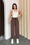 Stirrup Model Women's Modal Shalwar Trousers 3165 Mink - Premium Series - 5