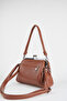 Women's 4-Compartment Lined Scholarship Handbag and Zipper Closure Handbag and Shoulder Bag - 3