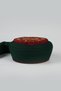 Children's Wrap - Green Fabric - Burgundy Skullcap - Round Wrap - Bird's Eye - 6 Meters (Züabeli) - 3