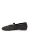 Black Stone Embroidered Lightweight Women's Ballerina Shoes 335384 Z - 4
