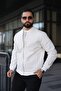 Bomber Knitwear Textured College Jacket with Sleeve Detail - 2