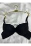 Black Padded Supported Push up Ultra Soft Bra - 4