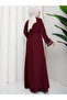 Women's Embroidered Sleeve Abaya Modest Wear Women's Ferace Dress - 7