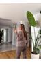 Kayık Yaka Basic Knitwear - Mink - 4