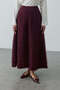 Three-Dimensional Pleated Skirt Plum - 2