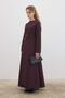 Beli Buckle Detailed Burgundy Dress - 6