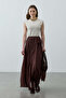 Checkered Skirt Brown - 2