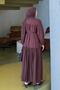 Tie-Dye Detailed Hijab Dress in Bitter Brown - 4