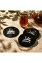 Set of 6 Ramadan Kerim Fatimi Kufi Calligraphy Islamic Acrylic Coasters - Modern Islamic Tableware Decoration - 5