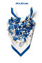 Blue Gardenia Pattern 70*70cm Bandana/Scarf - 4