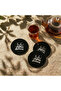 Set of 6 Ramadan Kerim Fatimi Kufi Calligraphy Islamic Acrylic Coasters - Modern Islamic Tableware Decoration - 2