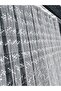 Curtain Tulle Embroidered Fabric 3 Point Pattern Washable No Ironing Required Light Weight Cream Color - 6