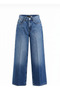 Women's Extra Wide Leg Blue Jean Pants