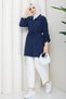Women's Waist Tunneled Pocketed Shirt - 5