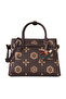 Coffee Snap Closure Adjustable and Detachable Strap Women's Shoulder Bag 05Pc25K10513 - 4
