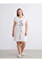 Lcw Dreampink Crew Neck Printed Women's Nightgown - 2