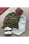 Crepe Fabric Striped Shirt and Baggy Pants Set