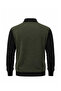 Men's Large Size Khaki Polo Collar Zippered Knitwear Sweater 5Xl-6Xl-7Xl-8Xl - 6