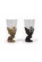 Luxury Cast Iron Dragon Design Set of 2 Zodiac Shot Glasses Collection Liquor Glass 50 ml - 3