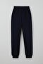 Boy's Tracksuit Set with Pocket Flap Detail and Printed Text, Ages 7-12, Light Gray Melange - 5