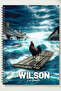 دفتر ملاحظات ويلسون (WILSON) ذو غلاف معدني حلزوني غير مسطر من نوع A5، غلاف بريستول سميك، دفتر ملاحظات ويلسون (WILSON) ذو غلاف معدني حلزوني غير مسطر من نوع A5